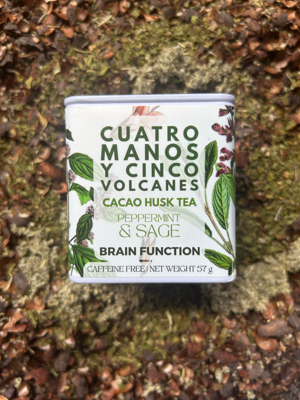 BRAIN FUNCTION LOOSE LEAF PEPPERMINT + SAGE CACAO TEA TIN